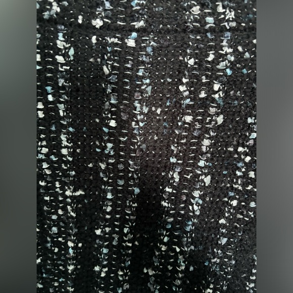 EUC Reeve Moto Cardigan Black White Cotton Blend Scandi Knitwear - Picture 8 of 15